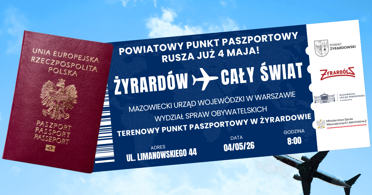 Nowy punkt paszportowy - baner