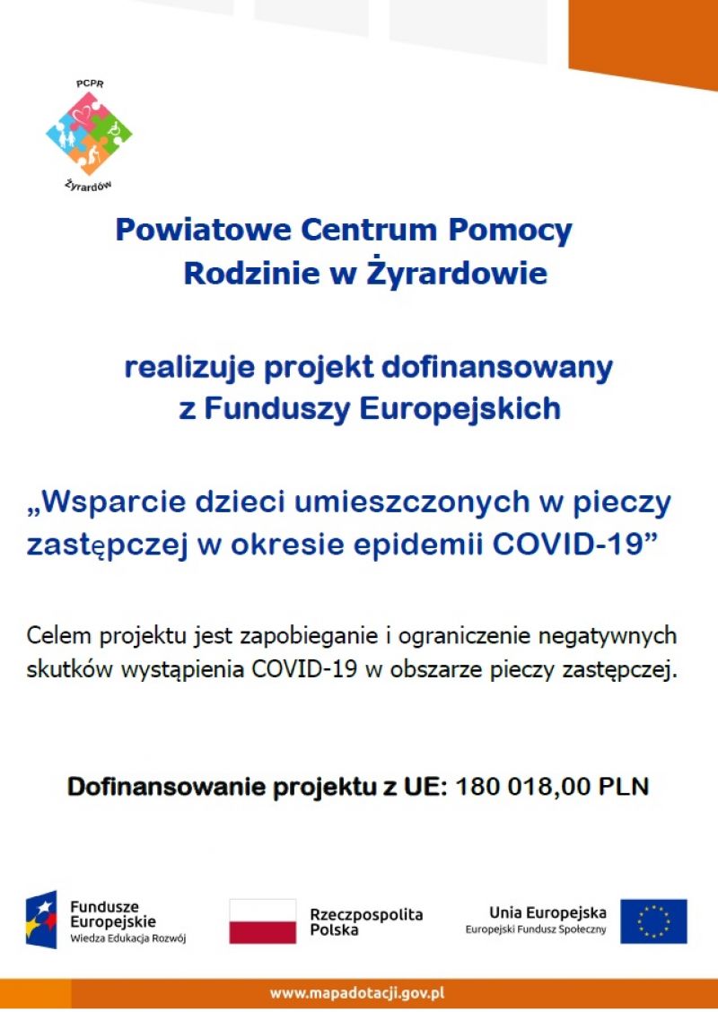 Wsparcie dzieci umieszczonych w pieczy zastępczej w okresie epidemii