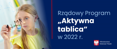 Plakat programu "Aktywna tablica"