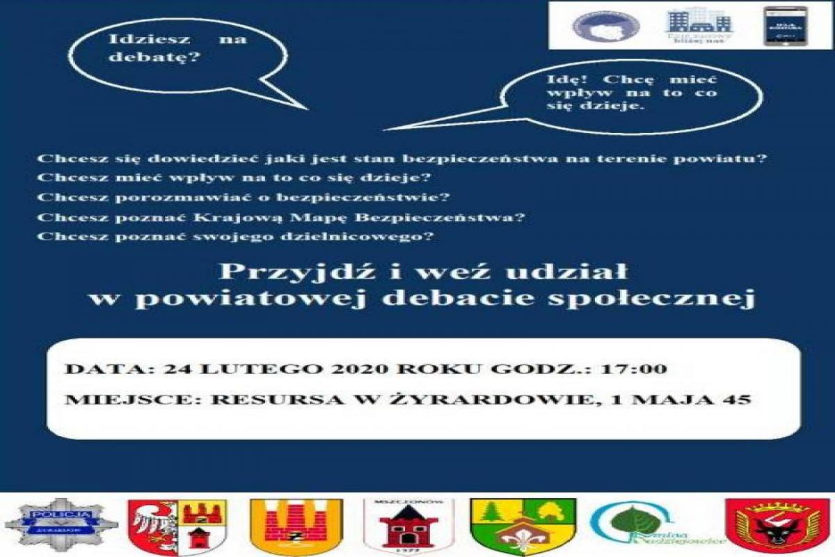 „Porozmawiajmy o bezpieczeństwie seniorów” – debata powiatowa