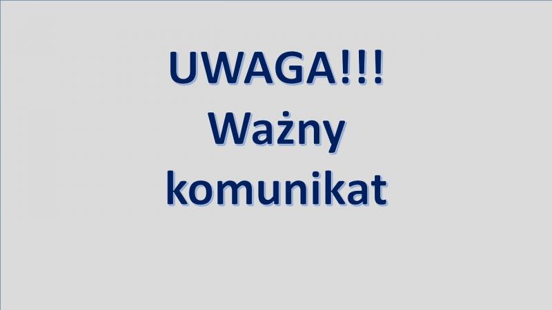 Informacja o utrudnieniach dla klientów Starostwa Powiatowego w Żyrardowie