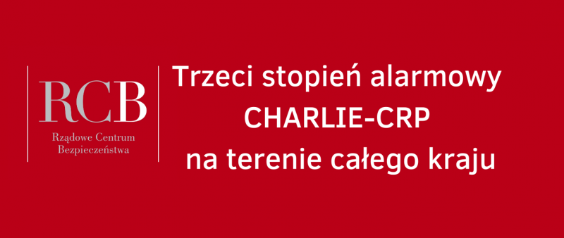 Premier RP wprowadził trzeci stopień alarmowy CHARLIE-CRP