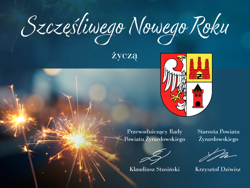 Grafika z życzeniami noworocznymi