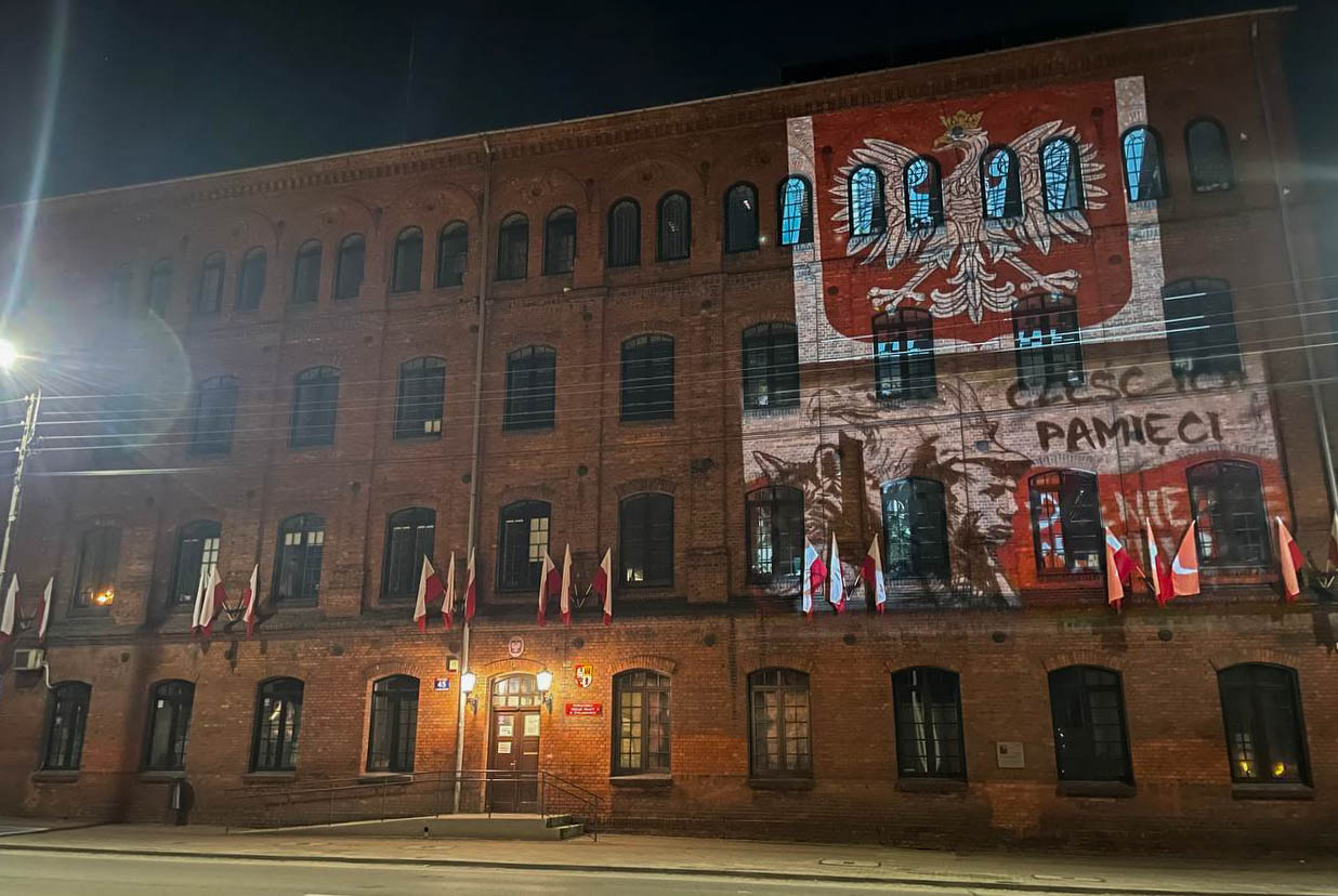 Iluminacje z okazji Narodowego Dnia Pamięci Żołnierzy Wyklętych