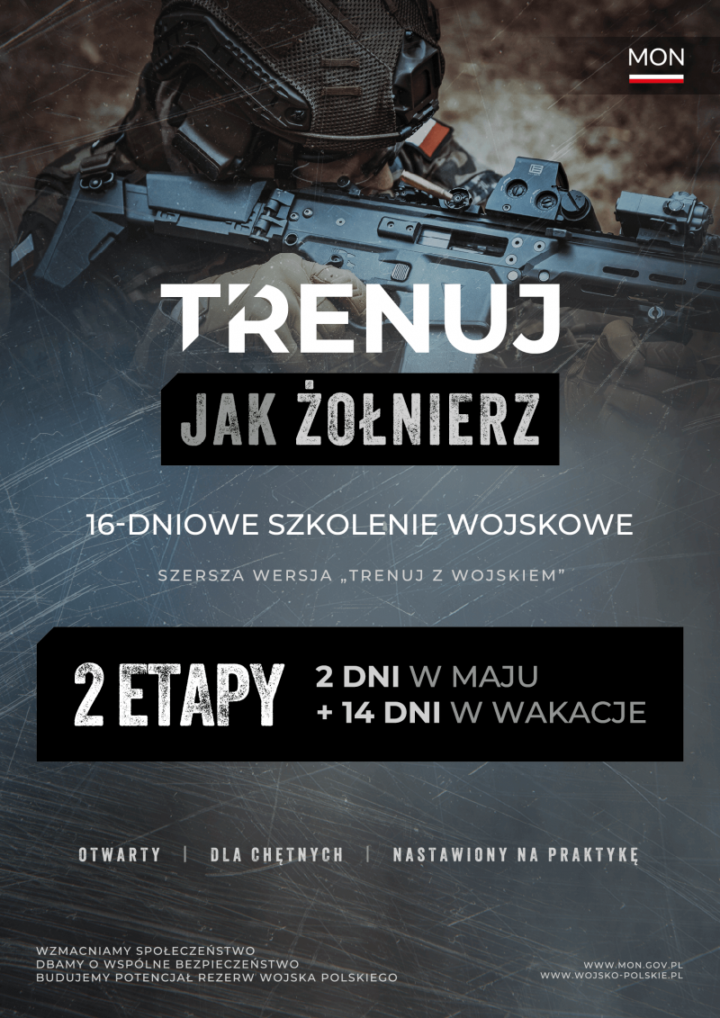 Projekt „Trenuj jak żołnierz” wystartował