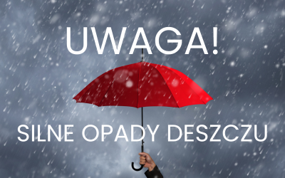 UWAGA!!! SILNE OPADY DESZCZU